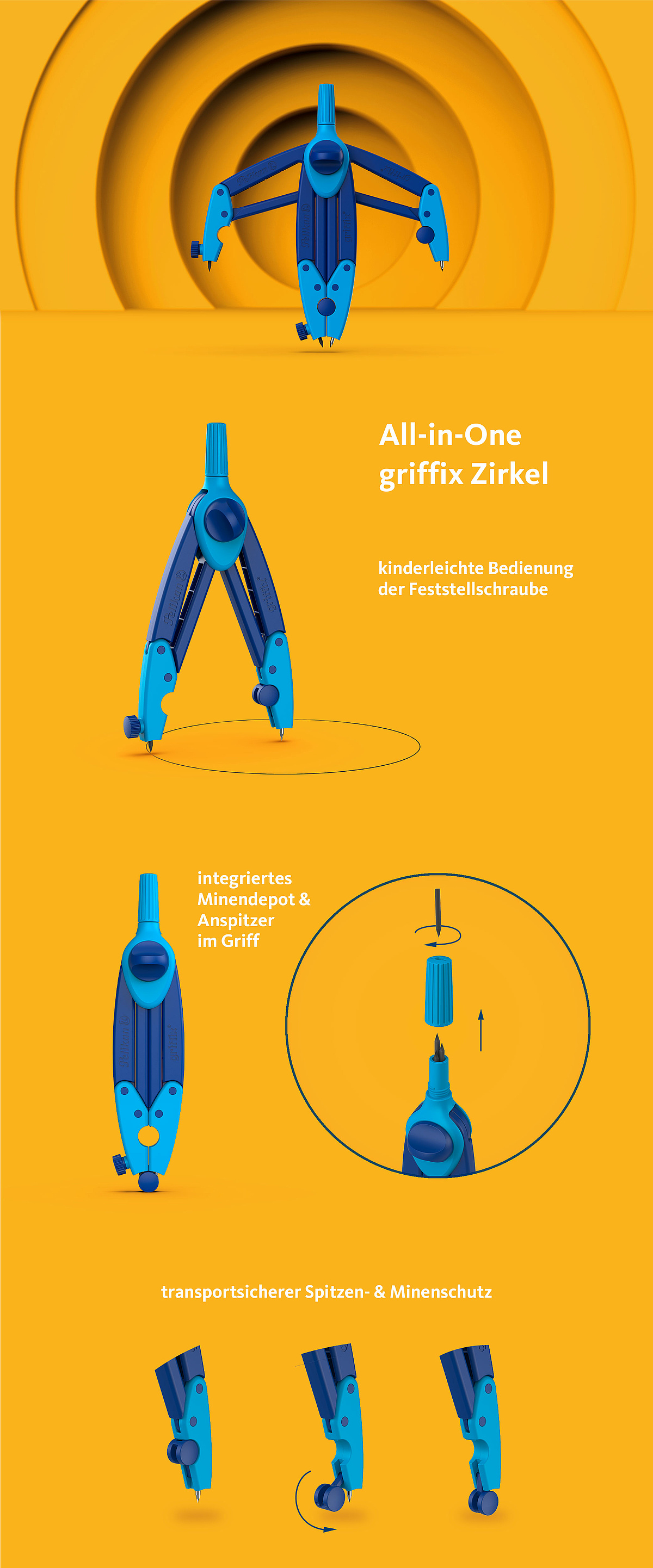 Pelikan griffix Zirkel Produktentwicklung