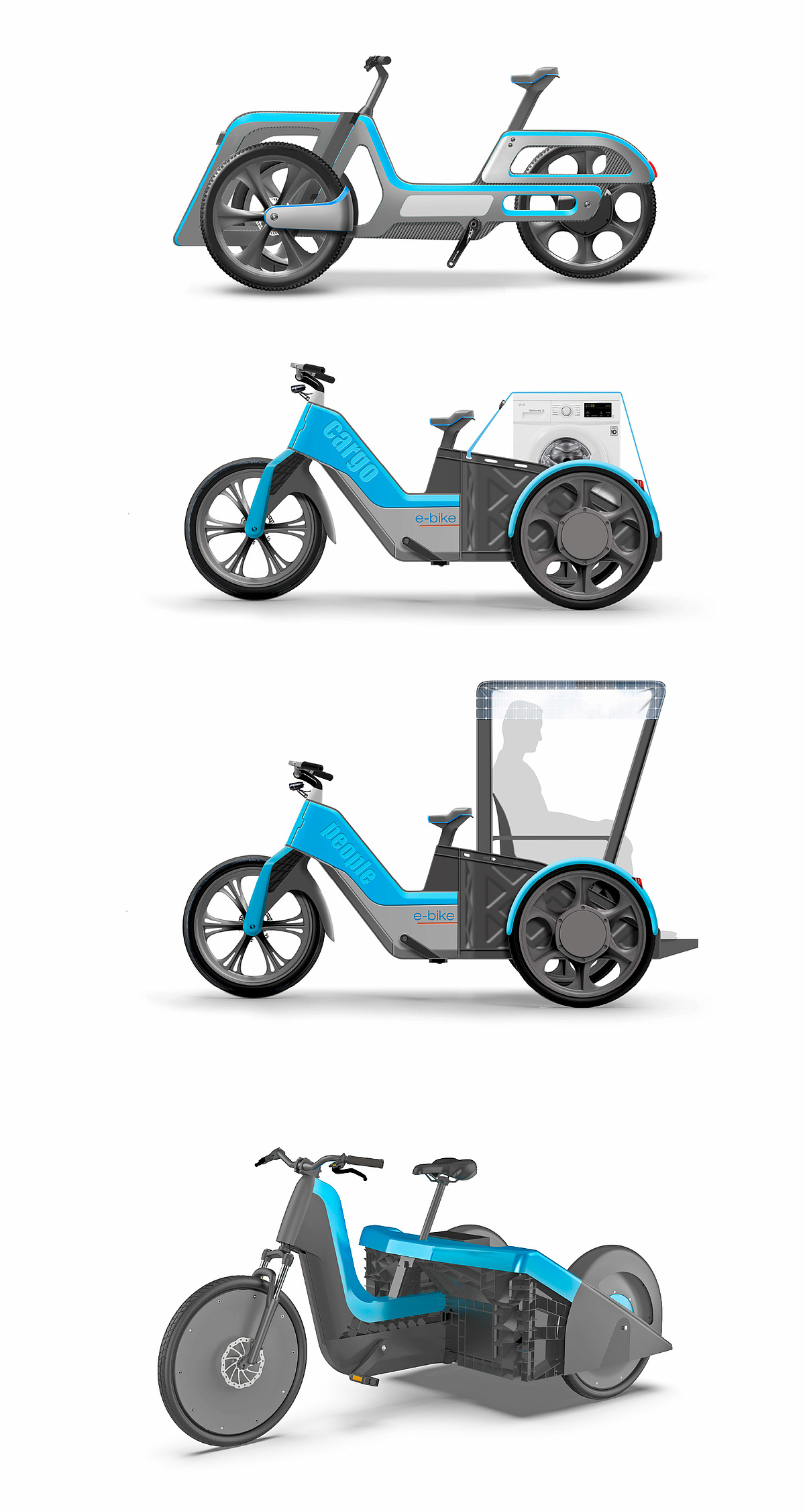 3-Wheeler E-Bikes